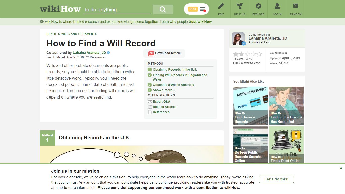 4 Ways to Find a Will Record - wikiHow